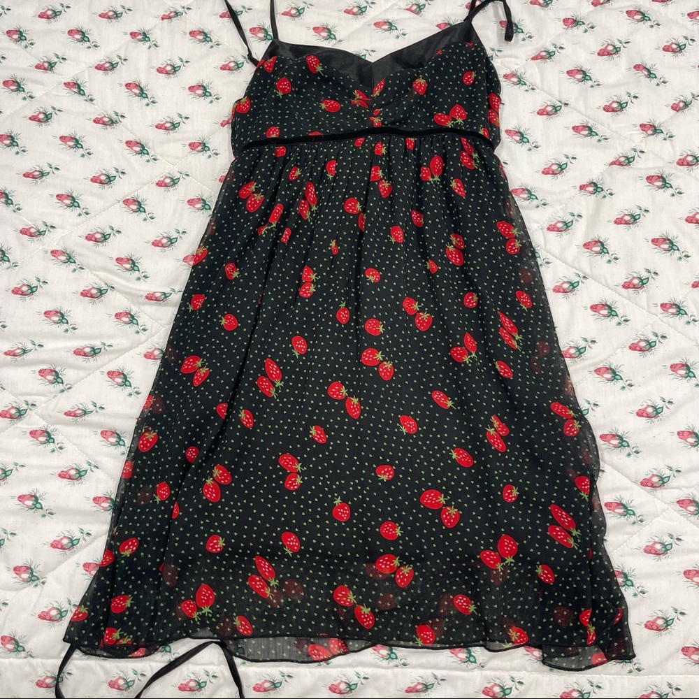 strawberry mini dress